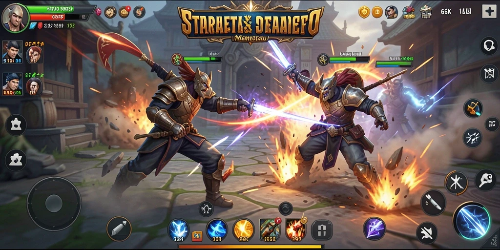 Tangkapan layar gameplay 66K menampilkan aksi strategi yang mendebarkan.