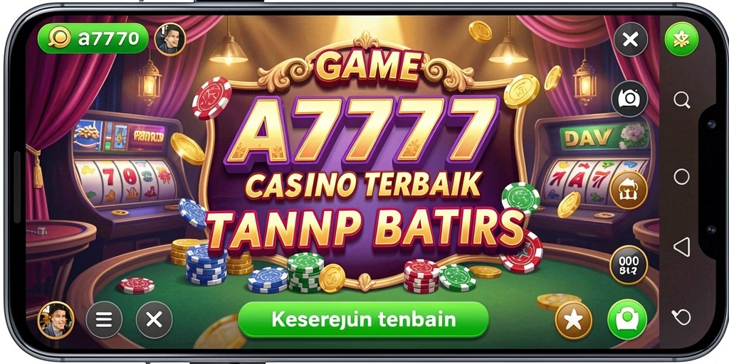 Tampilan gameplay A7777 yang seru dan menarik dari permainan Kasino.