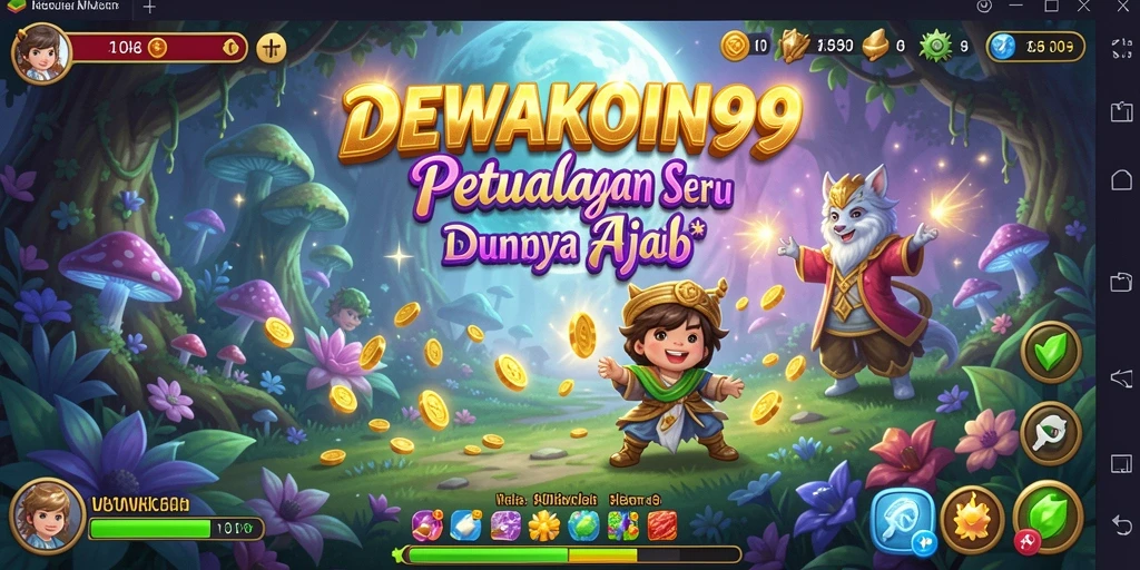 Screenshot DEWAKOIN99 menampilkan gameplay petualangan seru dan menakjubkan.