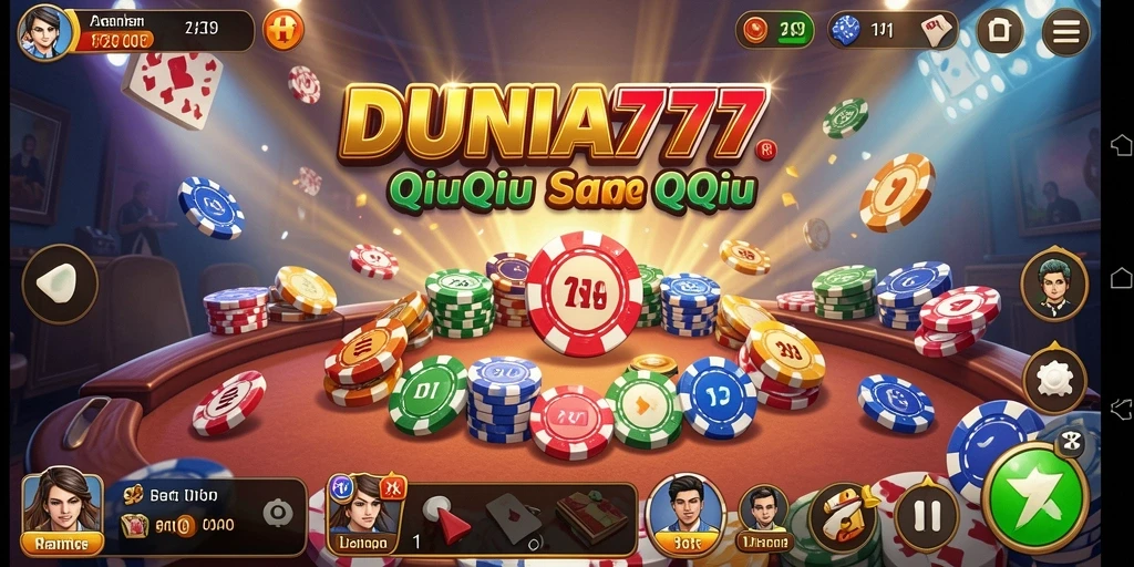 Screenshot gameplay QiuQiu DUNIA777 yang seru dan menarik.