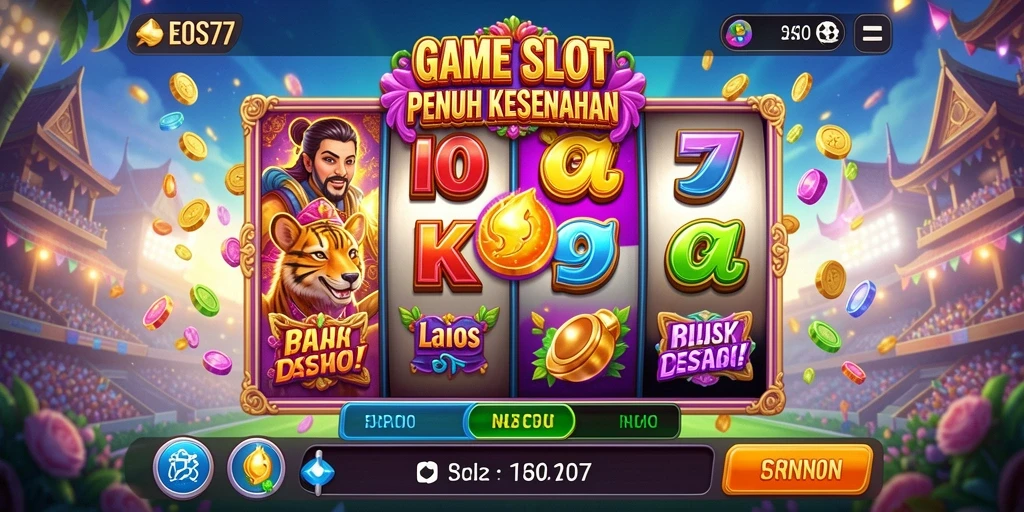Gameplay seru pada game Slot EOS77 dengan grafis menawan.