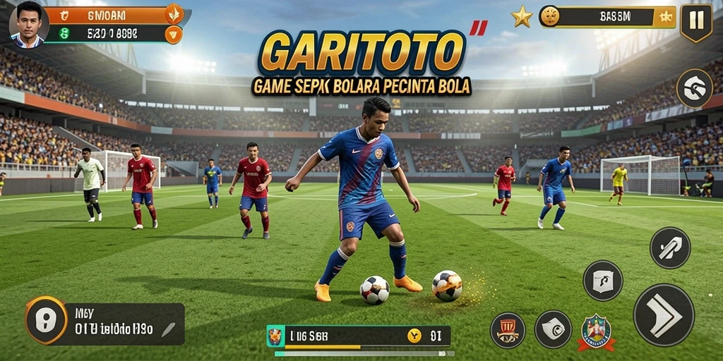 Tangkap momen mendebarkan dalam gameplay sepak bola yang realistis.