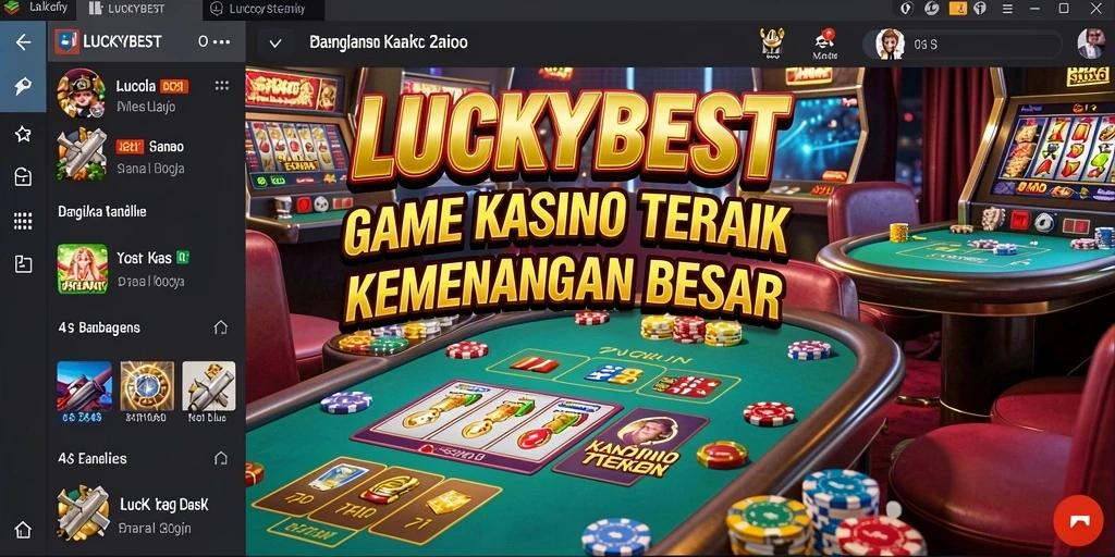 Tampilan gameplay seru di LUCKYBEST dengan banyak pilihan permainan Kasino.