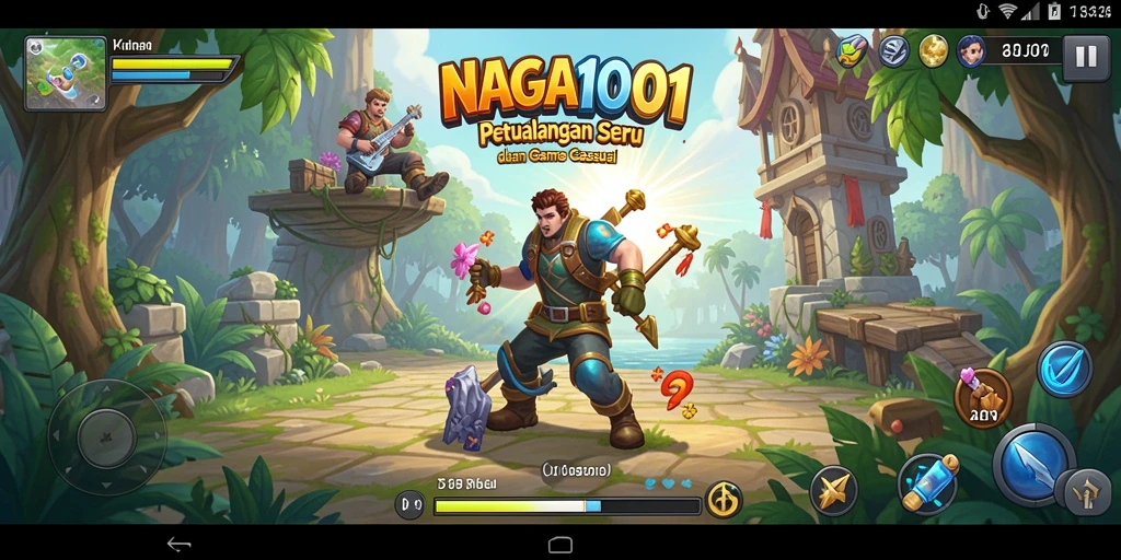 Screenshot gameplay NAGA1001 dengan tantangan seru dan karakter menarik.