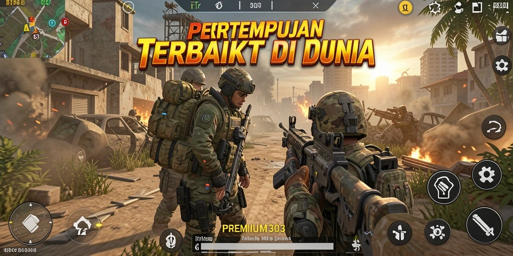 Screenshot utama PREMIUM303 menampilkan aksi seru dalam dunia TPS.