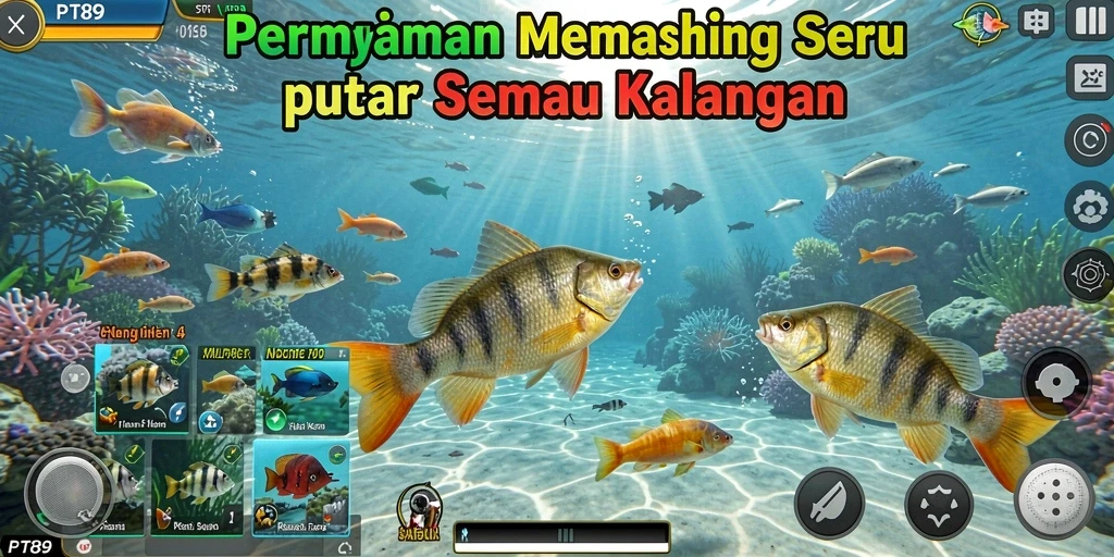 Tangkapan ikan yang menakjubkan dalam gameplay PT89.