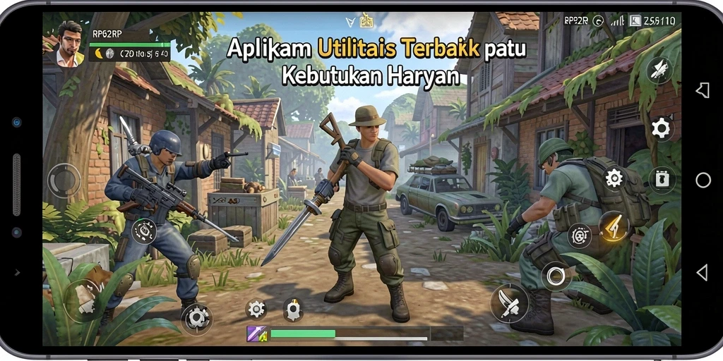 Tampilan antarmuka RP62RP dengan berbagai alat utilitas.