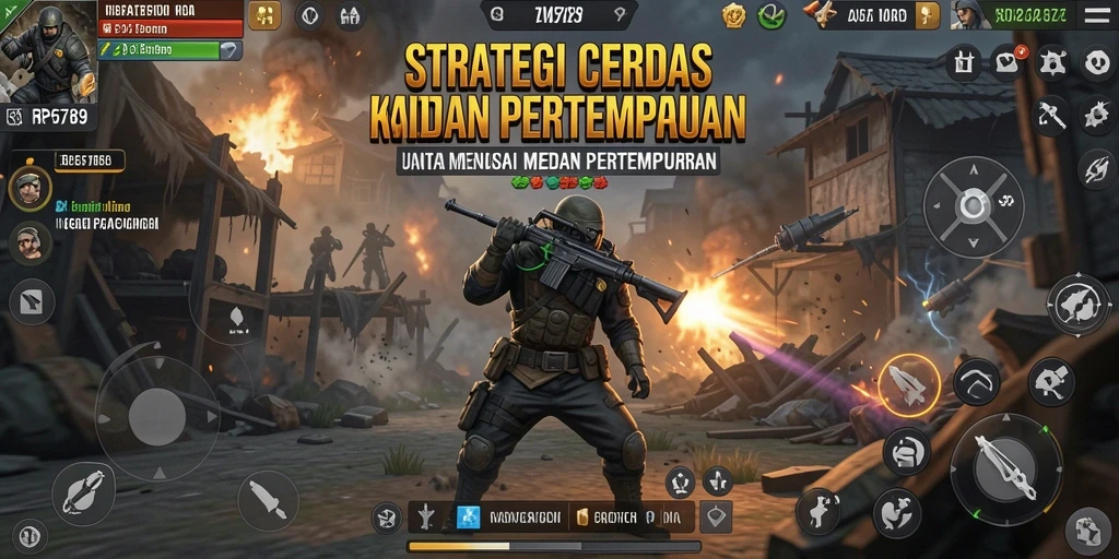 Tampilan aksi strategis dalam gameplay RP6789 yang menegangkan.