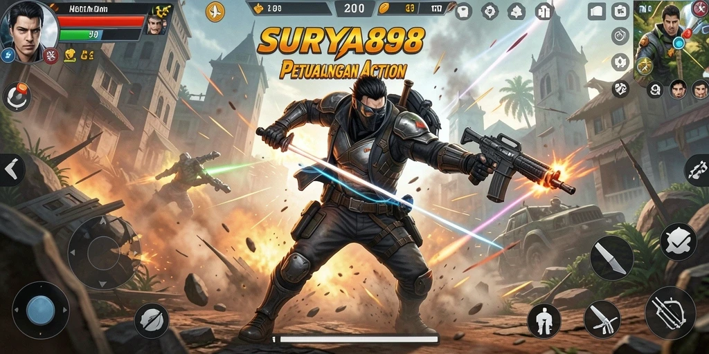 Tampilan gameplay SURYA898 yang penuh aksi dan ketegangan.
